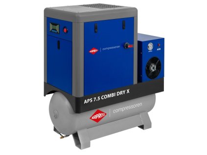 Skrutkový kompresor APS 7.5 Combi Dry X 10 bar 7.5 KM/5.5 kW 690 l/min 200 l