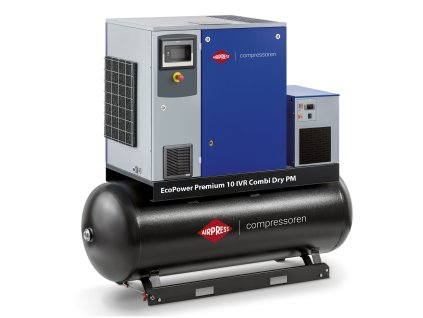 Skrutkový kompresor EcoPower Premium 10D IVR Combi Dry PM 13 bar 10 HP/7.5 kW 276 - 1272 l/min 500 l