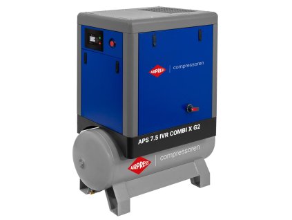 40343 skrutkovy kompresor aps 7 5 ivr combi x g2 10 bar 7 5 km 5 5 kw 290 790 l min 200 l