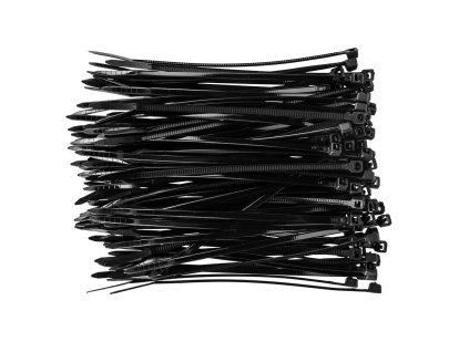 Sťahovacie pásky 2,5 x 100 mm, čierna, 100 ks 44E970