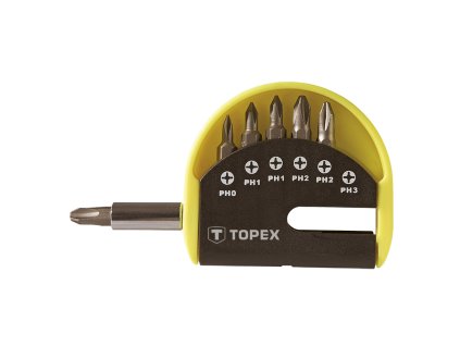 Sada bitov s nastavcom, 7 ks sada 39D350