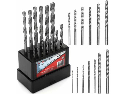 Sada vrtákov do kovu HSS, vrtáky 2,0 – 8,0 mm, 13 ks TA1026