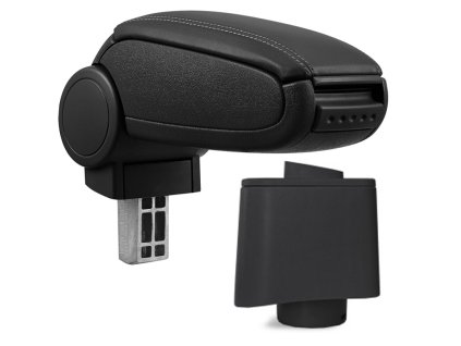 3807 1 laktova opierka vw polo 5 6r plastovy adapter cierna eko koza