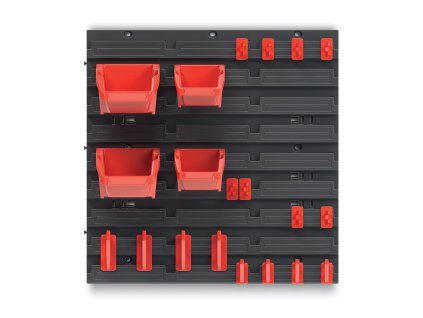 Stena na náradie 39,5x39,5cm + 4 boxy a úchyty (3)