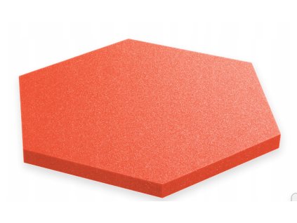 Akustický panel Hexagon 50x50cm, hrubka 3cm, červený (1)