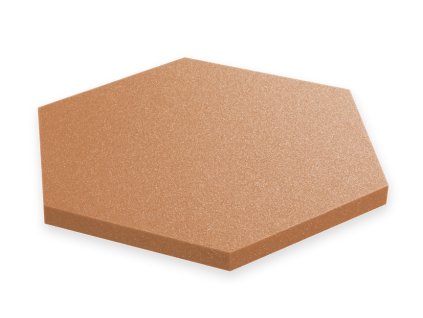 Akustický panel Hexagon 50x50cm, hrubka 3cm, hnedý (2)