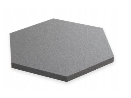 Akustický panel Hexagon 50x50cm, hrubka 3cm, tmavo sivý (2)
