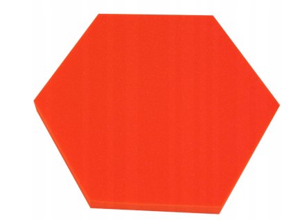 Akustický panel Hexagon 50x50cm, hrubka 5cm, červený (3)