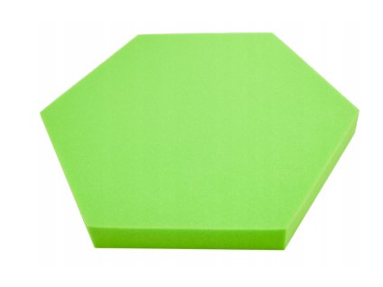 Akustický panel Hexagon 50x50cm, hrubka 5cm, svetlozelený (1)
