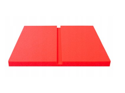 Akustický panel Obdĺžniky 50x50cm, hrúbka 3cm, červený (4)