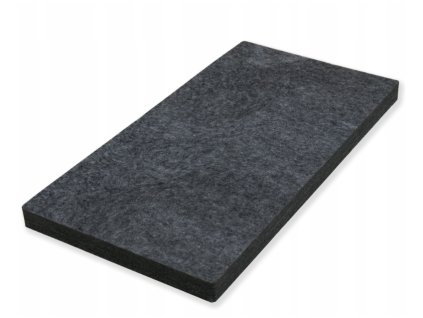 Akustický panel polyester 50x100cm, hrúbka 5cm, šedý (4)
