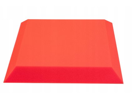 Akustický panel trapéz 50x50cm, hrúbka 5cm, červený (3)