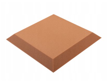 Akustický panel trapéz 50x50cm, hrúbka 5cm, hnedý (2)