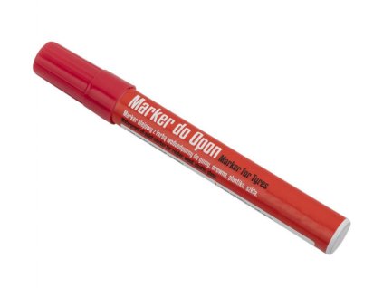 7605 oznacovac na pneumatiky vodeodolny olejovy marker cerveny okruhly 2 5mm