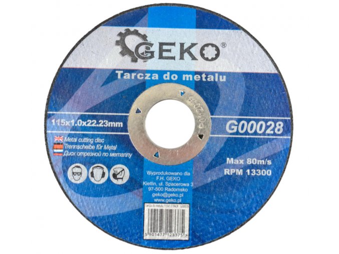 Rezný kotúč na železo 115x1,0mm G00028 (1)