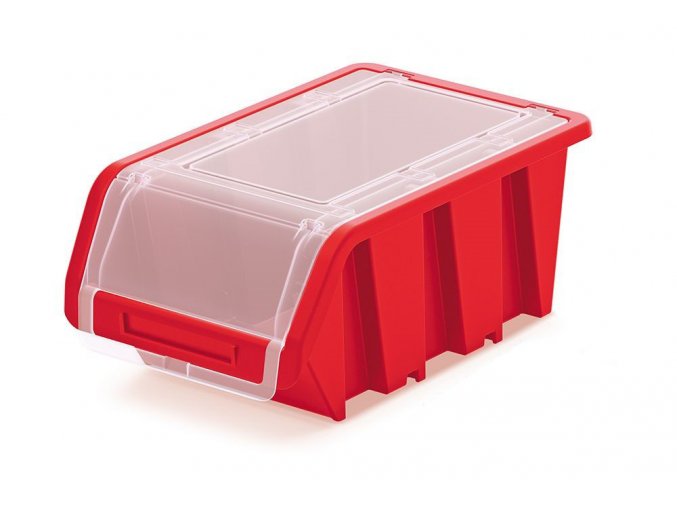 Uzatvárateľný plastový box 195x120x90mm Red