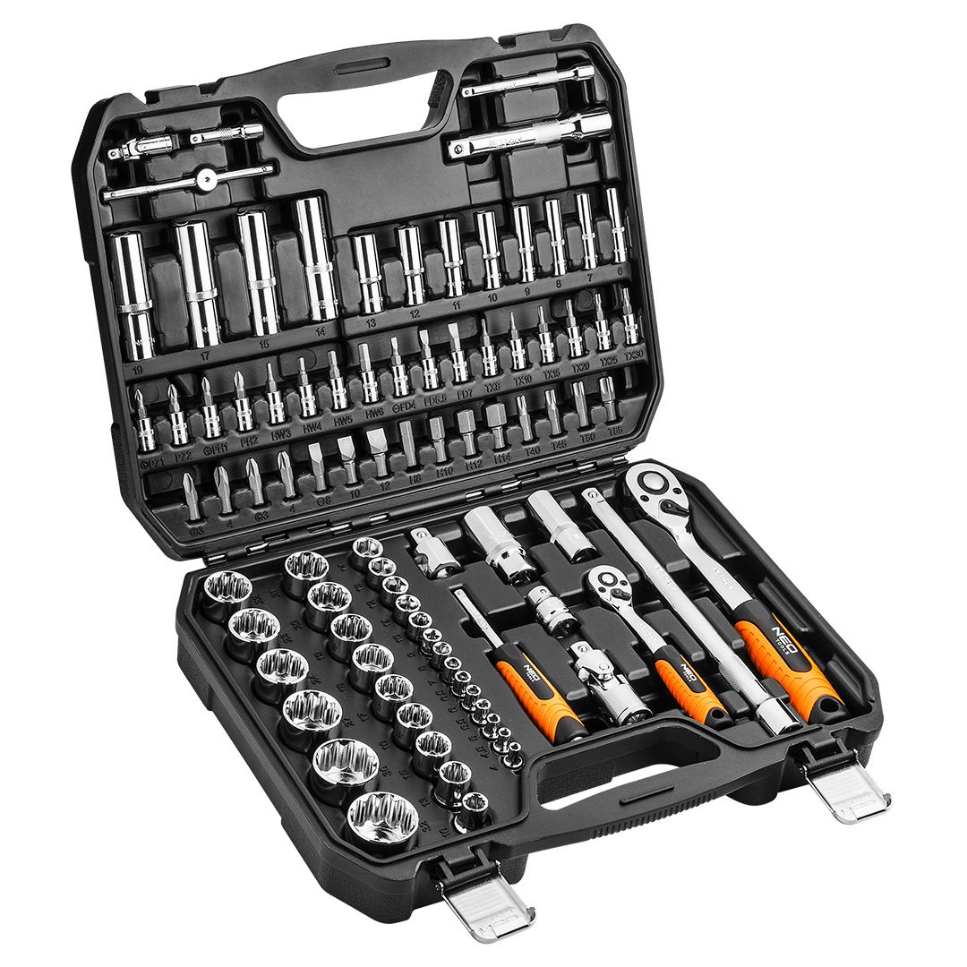 Gola sada nástrčných kľúčov  1/2", 1/4", 86 ks Crv 08-664