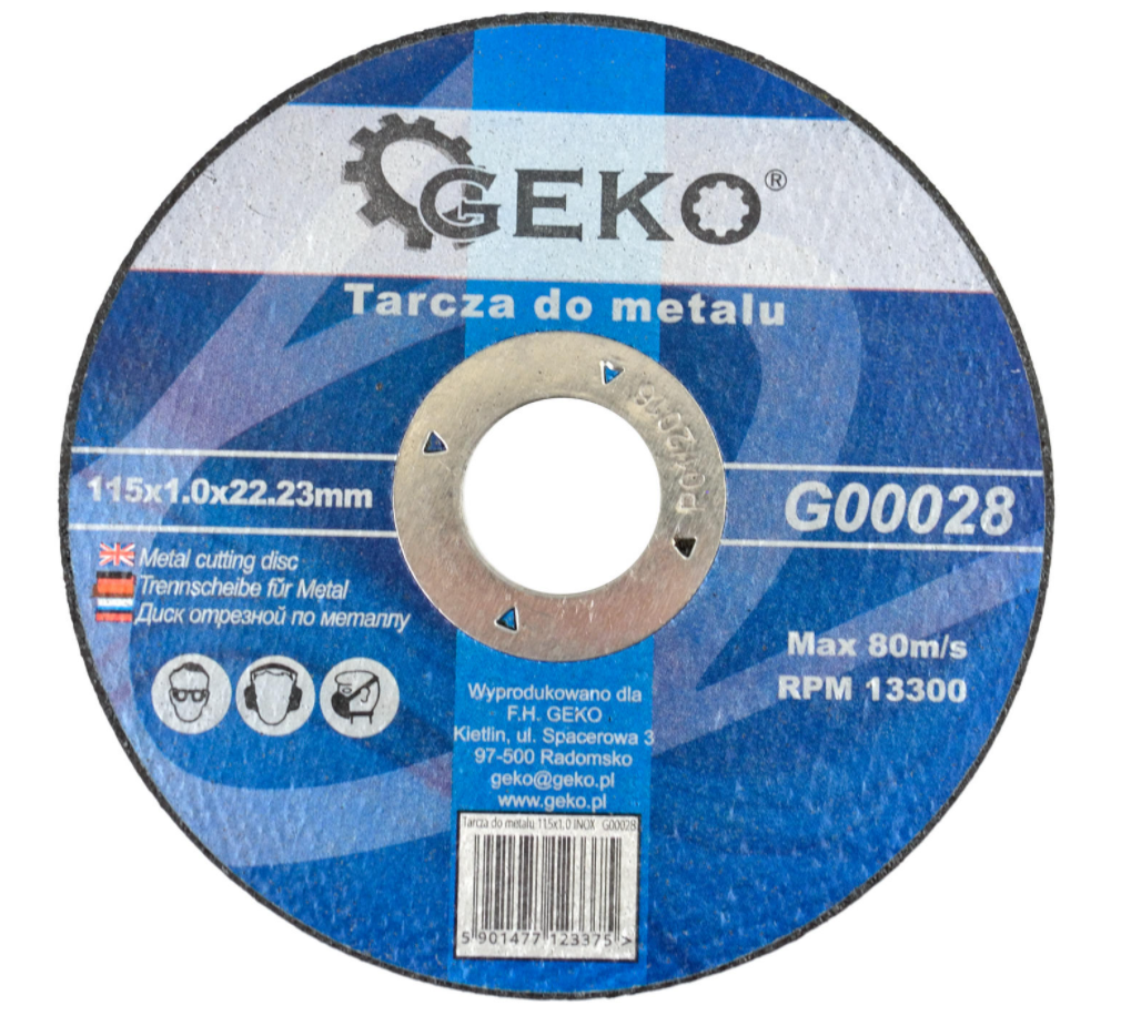 Geko Rezný kotúč na železo 115x1,0mm G00028