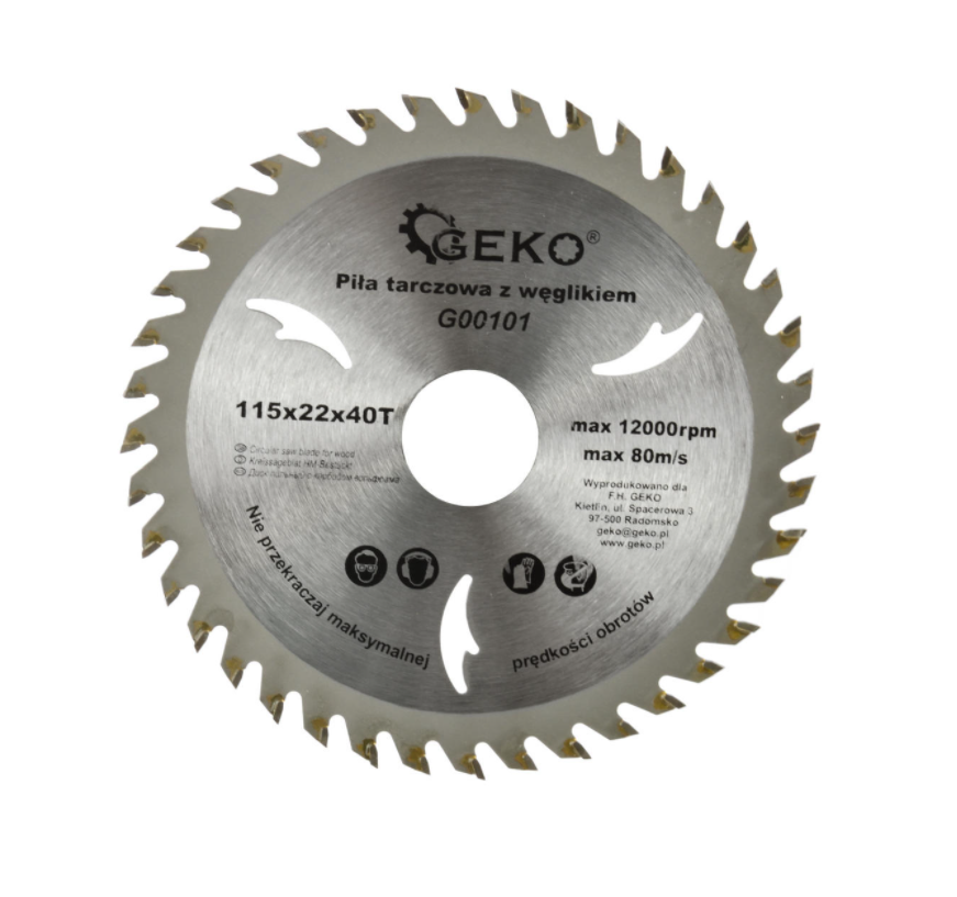 Rezný kotúč na drevo 115x22mm 40T G00101