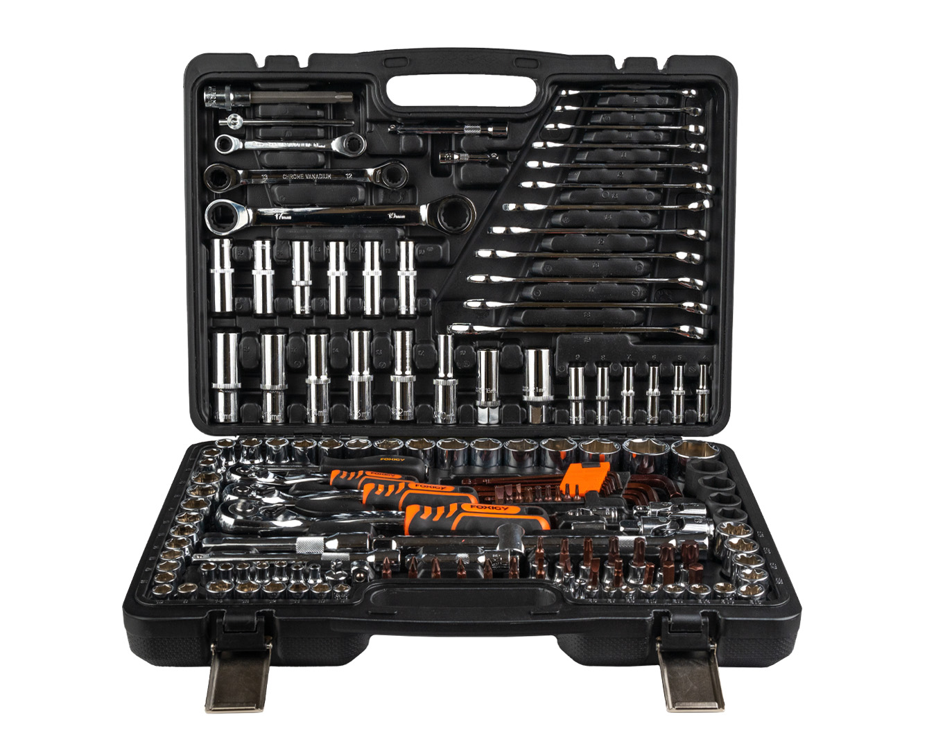 Gola sada 151ks 1/2",1/4",3/8" Nástrčných kľúčov CrV Professional