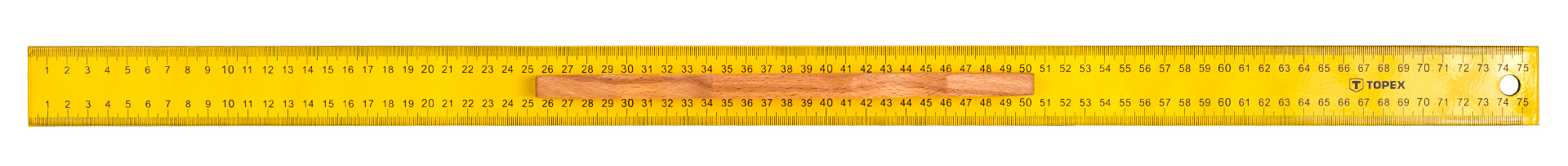 Topex Lineárne pravítko s rukoväťou 75 cm 30C217