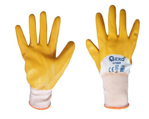 Geko Ochranné rukavice potiahnuté nitrilom veľkosť 10 G73553