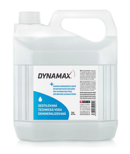 DYNAMAX Demineralizovaná voda destilovaná voda 2L