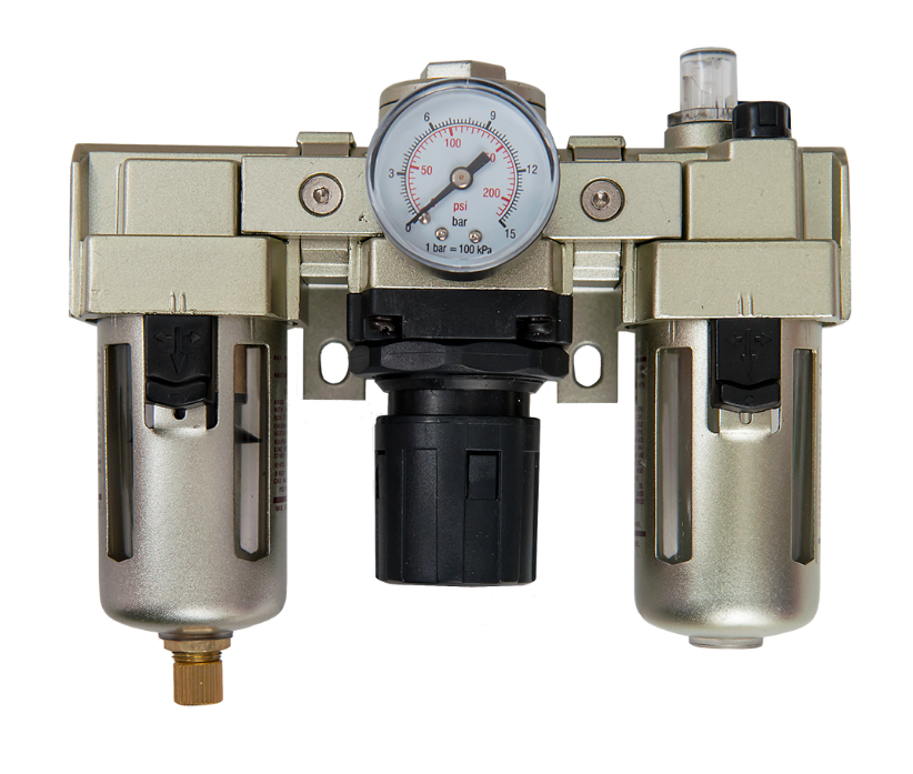 Airpress Vzduchový filter + regulator + primazavanie 1/4"