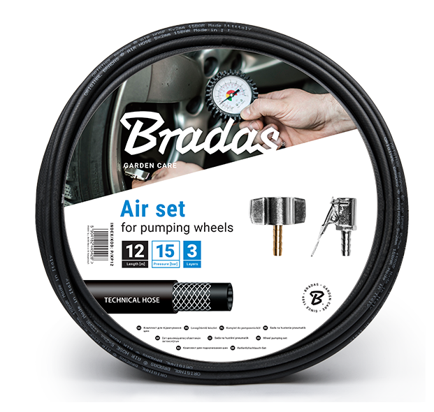 E-shop Bradas Hadica na hustenie pneumatík 8m