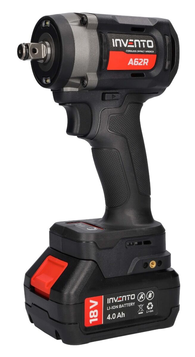 Invento Akumulátorový rázový uťahovák 18V 680 Nm + 2x4,0 Ah batérie A62R 1/2"