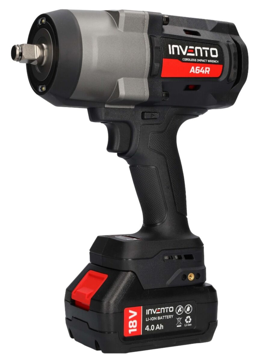 Invento Akumulátorový rázový uťahovák 18V 1880 Nm + 2x4,0 Ah batérie A64R 1/2"