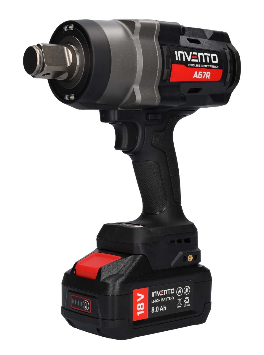 Invento Akumulátorový rázový uťahovák 18V 2400 Nm + 2x4,0 Ah batérie A67R 1"