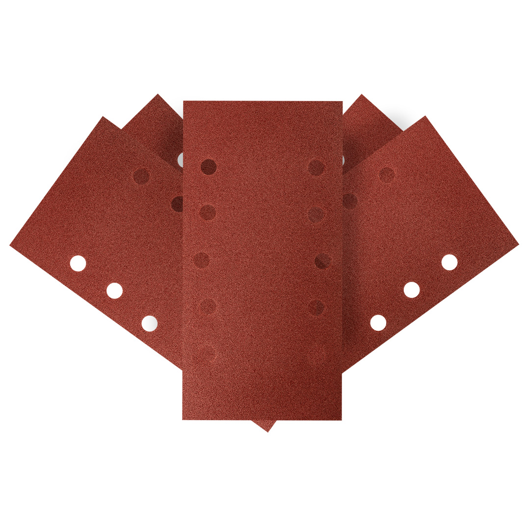 E-shop GRAPHITE Brúsny papier na suchý zips 115 x 230 mm, K 120, 5 ks, s otvormi 54H005