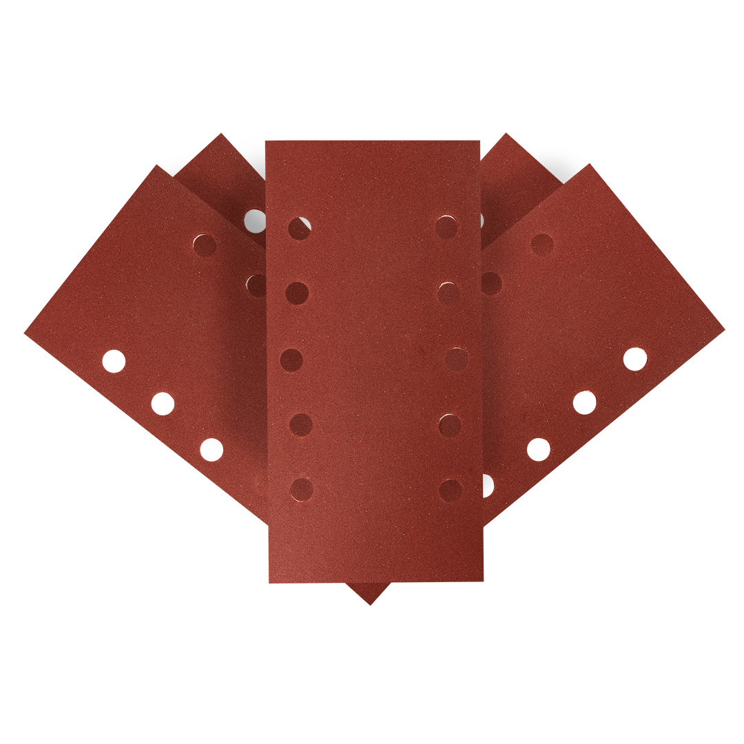E-shop GRAPHITE Brúsny papier na suchý zips 115 x 230 mm, K 240, 5 ks, s otvormi 54H007