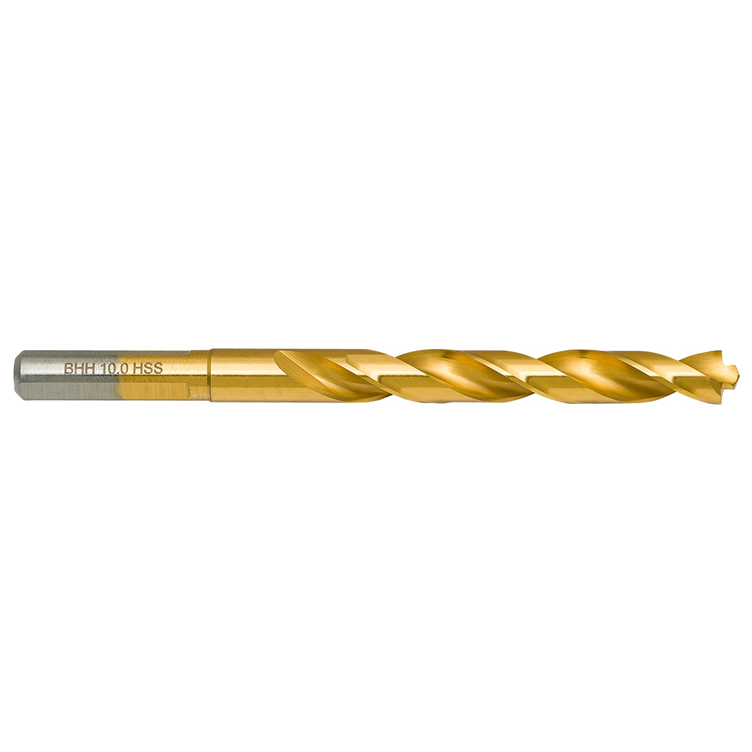 E-shop BAILDON Vrták Baildon DIN 338 RN 10 mm, HSS TiN (S), 133-87 mm (3-drážková stopka) 71110003