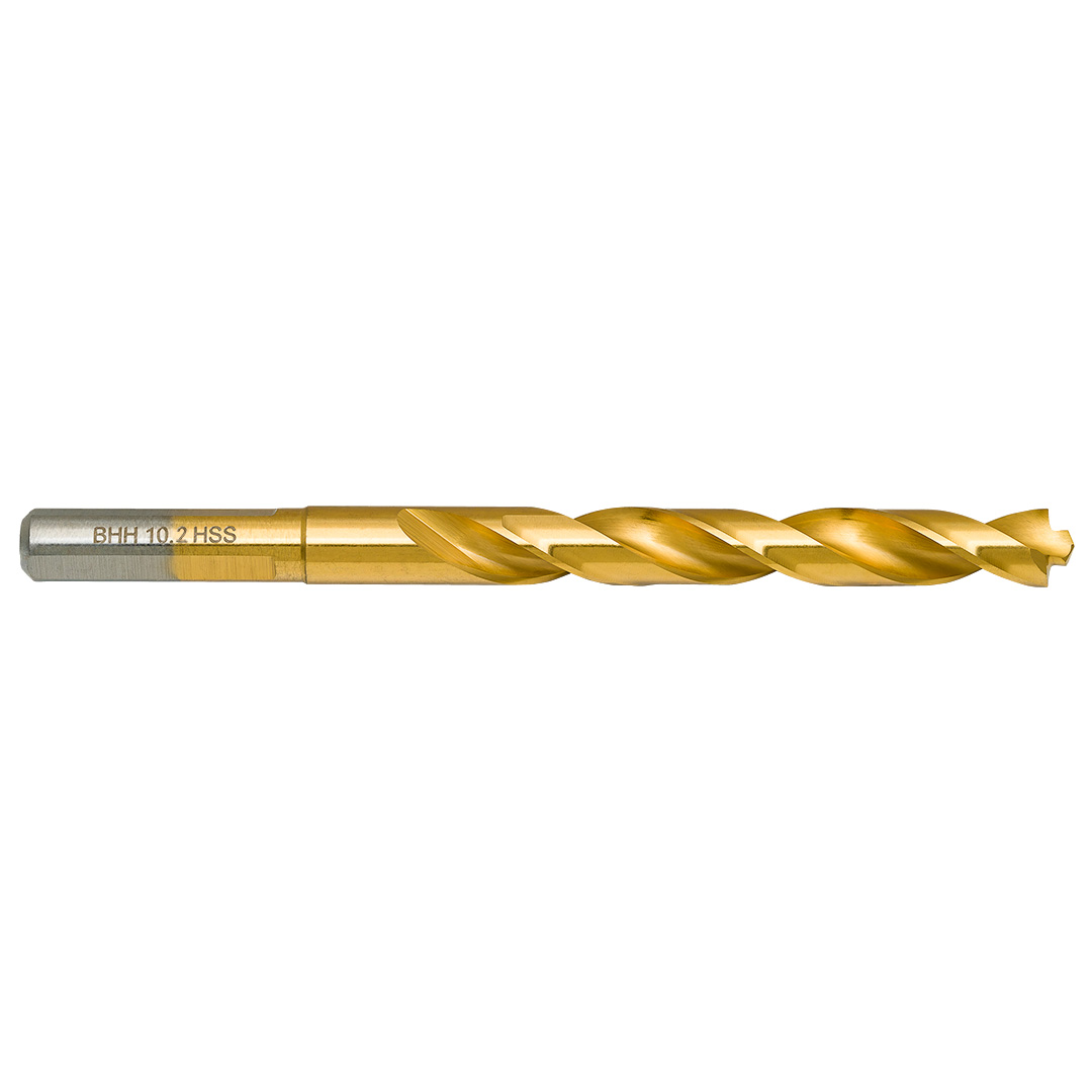 E-shop BAILDON Vrták Baildon DIN 338 RN 10,2 mm, HSS TiN (S), 133-87 mm (3-drážková stopka) 71110203