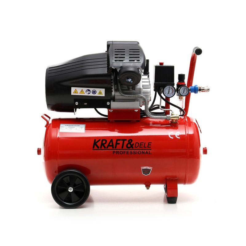 Kompresor 50L dvojpiestový - olejový Kraft&dele KD1479