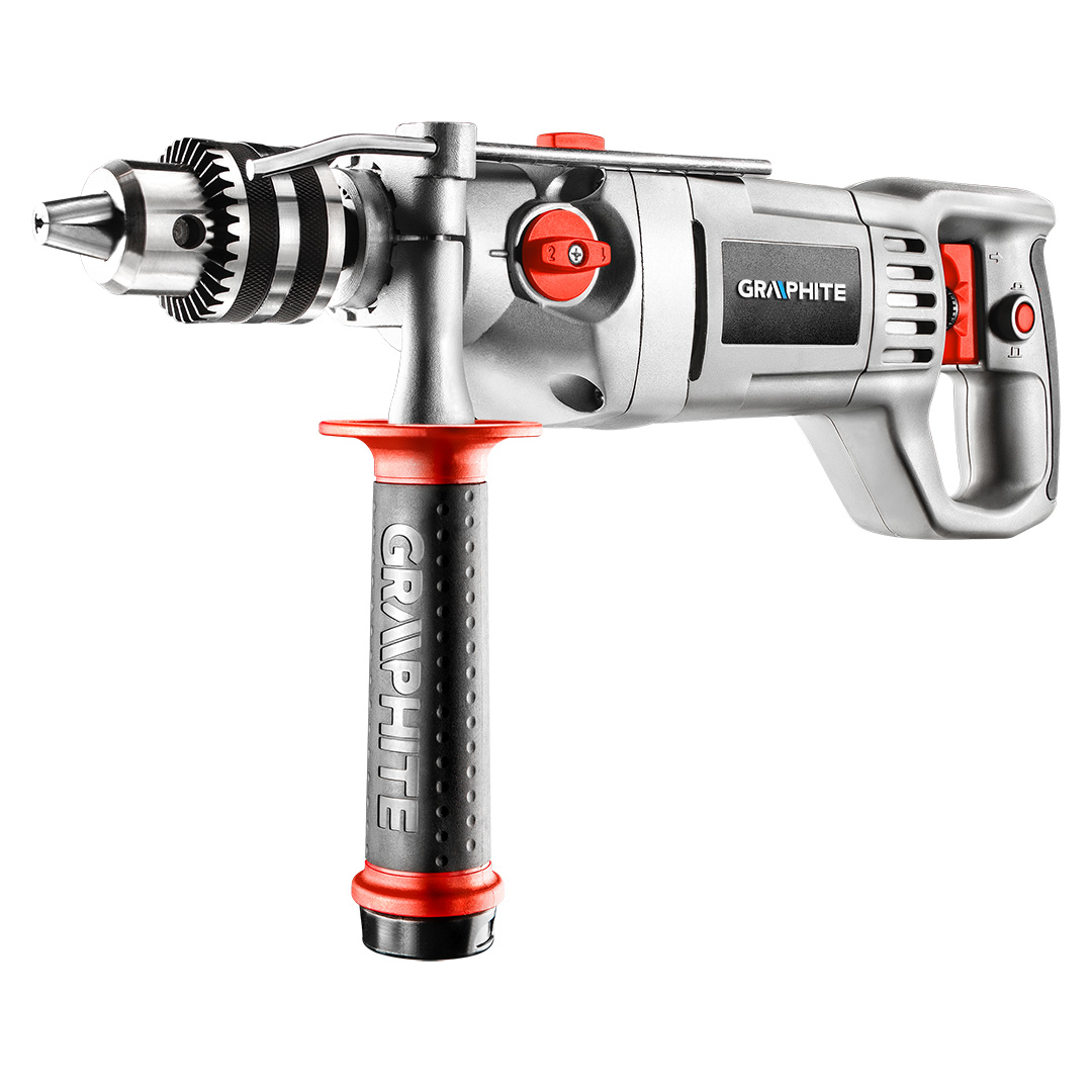 GRAPHITE Príklepová vŕtačka 1050W rukoväť 16 mm , puzdro grafit 58G712