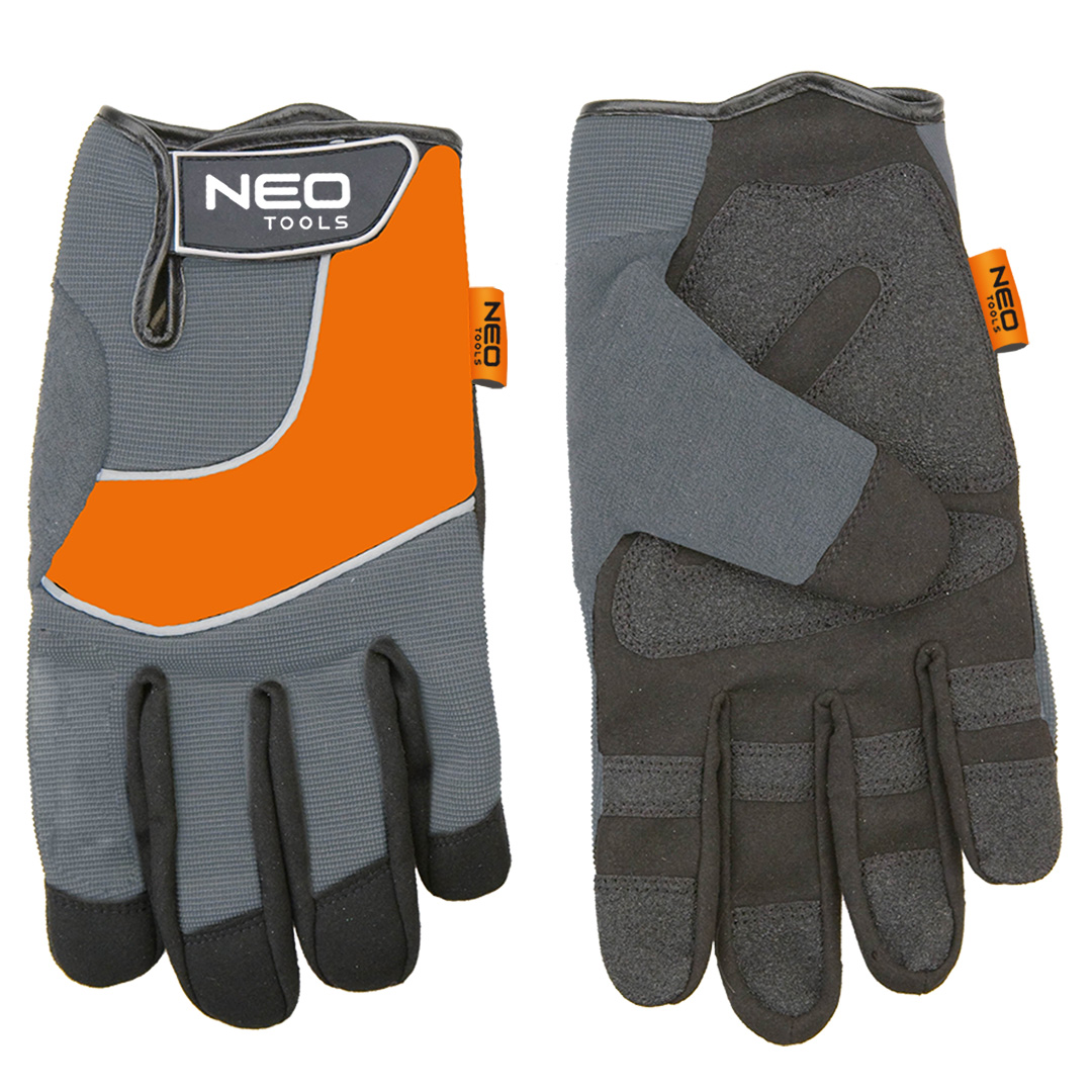 E-shop NEO TOOLS Rukavice dielenské, syntetická koža, vložky PVC, 10" 97-605