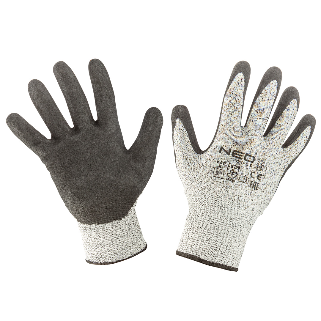 E-shop NEO TOOLS Rukavice s nitrilovým povlakom proti porezaniu, 4X43D, veľkosť 9 97-610-9