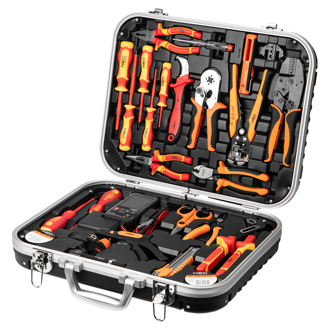 E-shop NEO TOOLS Elektrikársky kufrík 25 el. 01-314