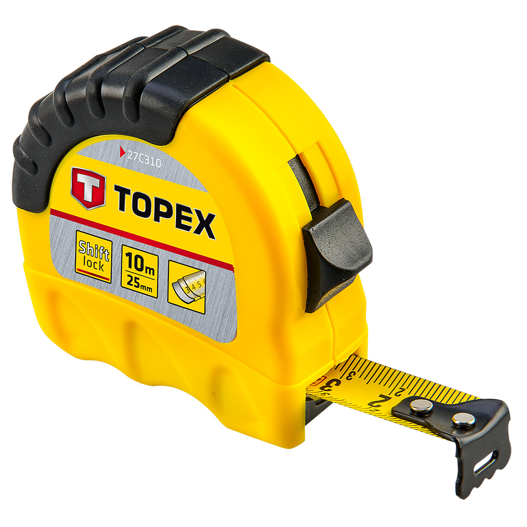 E-shop TOPEX Meter rolovací, 10 m x 25 mm 27C310
