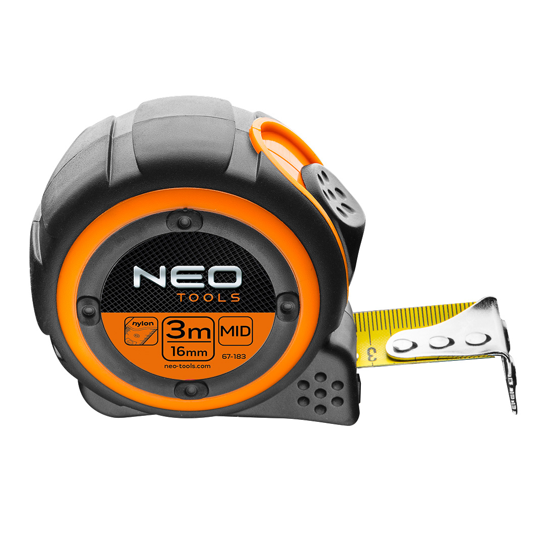 NEO TOOLS Meter zvinovací oceľový 3 m x 16 mm, magnet 67-183
