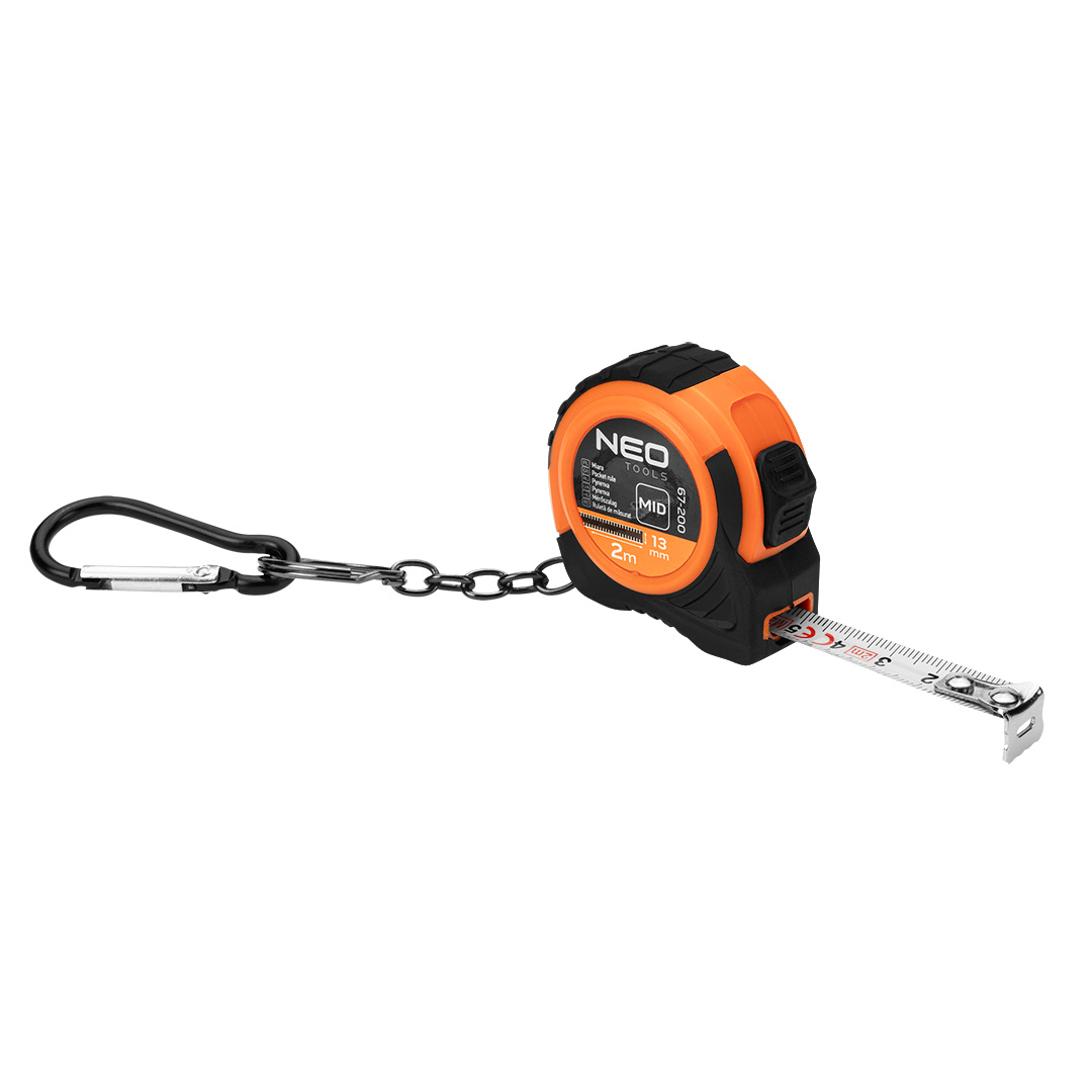 NEO TOOLS Mini meter na kľúče 2 m x 13 mm, násobky 24 ks. 67-200
