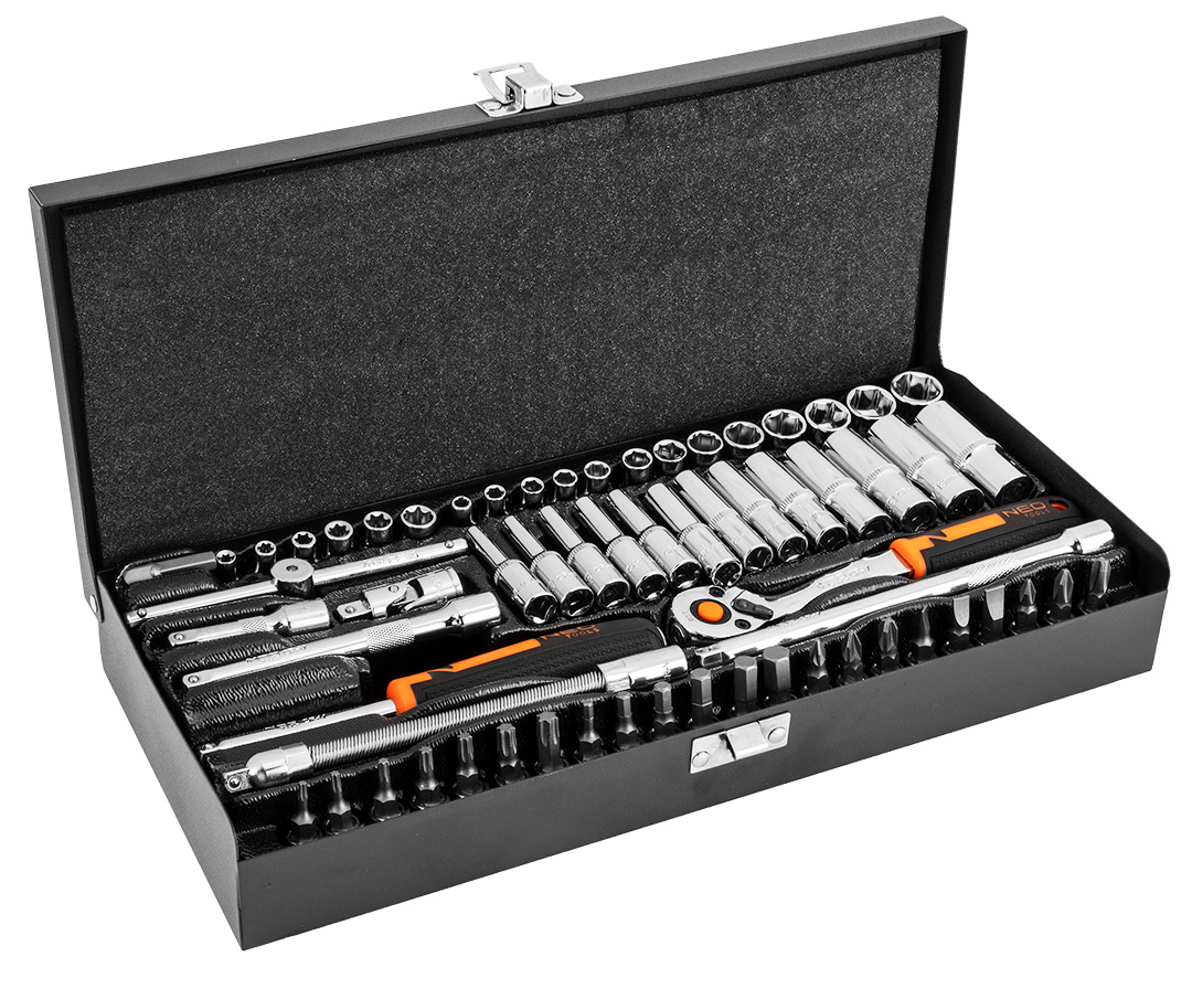 E-shop NEO TOOLS Nástrčné kľúče 1/4", súprava 63 ks 10-008