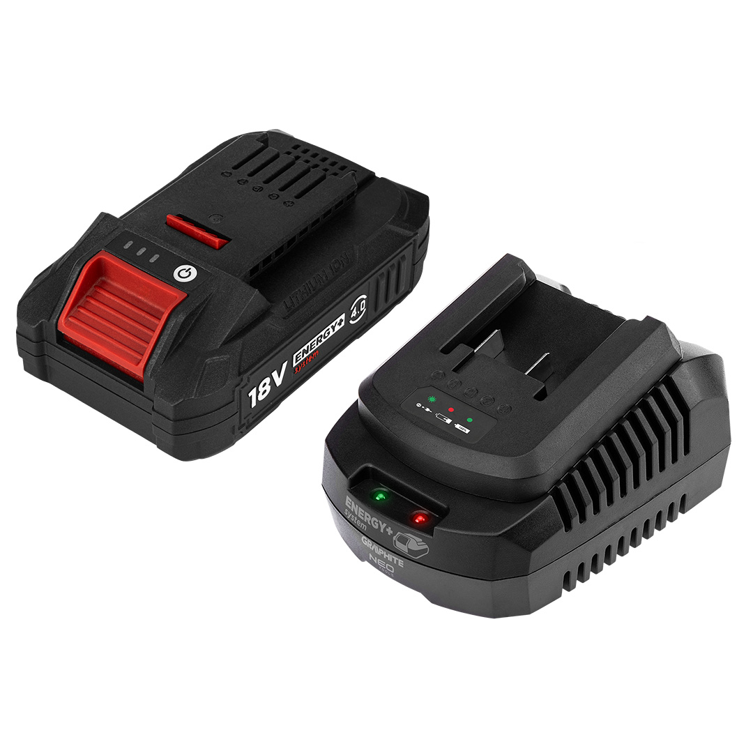 E-shop GRAPHITE Súprava Energy+: 4Ah batéria BOOST UP s nabíjačkou 58GE132-1