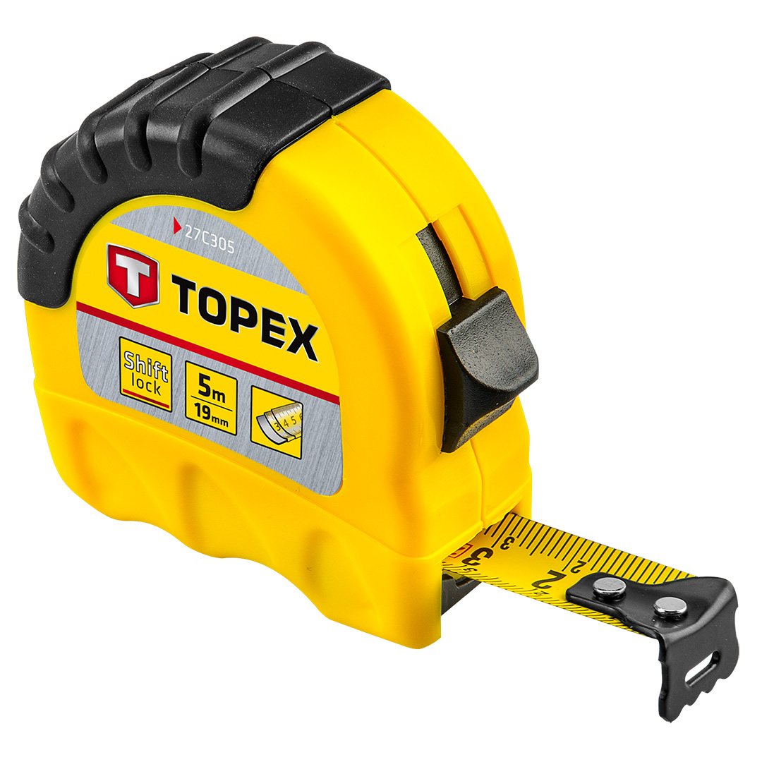 E-shop TOPEX Zvinovací meter, ocel 5 m x 19 mm 27C305