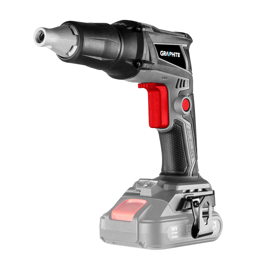 E-shop GRAPHITE Bezkartáčový panelový skrutkovač Energy+ 18 V Li-lon, 0-4400 ot/min, 1/4" rukoväť, 58GE111