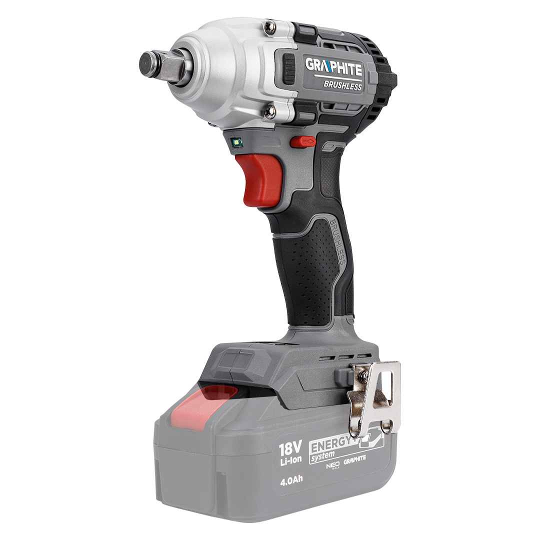 GRAPHITE Bezkartáčový rázový uťahovák 18 V, 330 Nm, ", Energy+, bez batérie 58G028-1