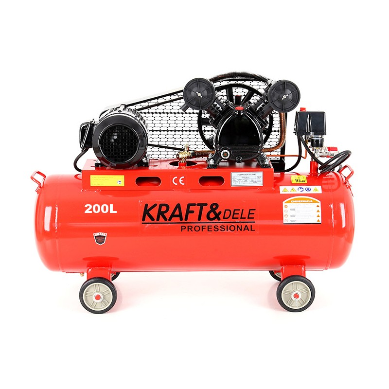 Kompresor 200l olejový 2-piestový 400V KD407